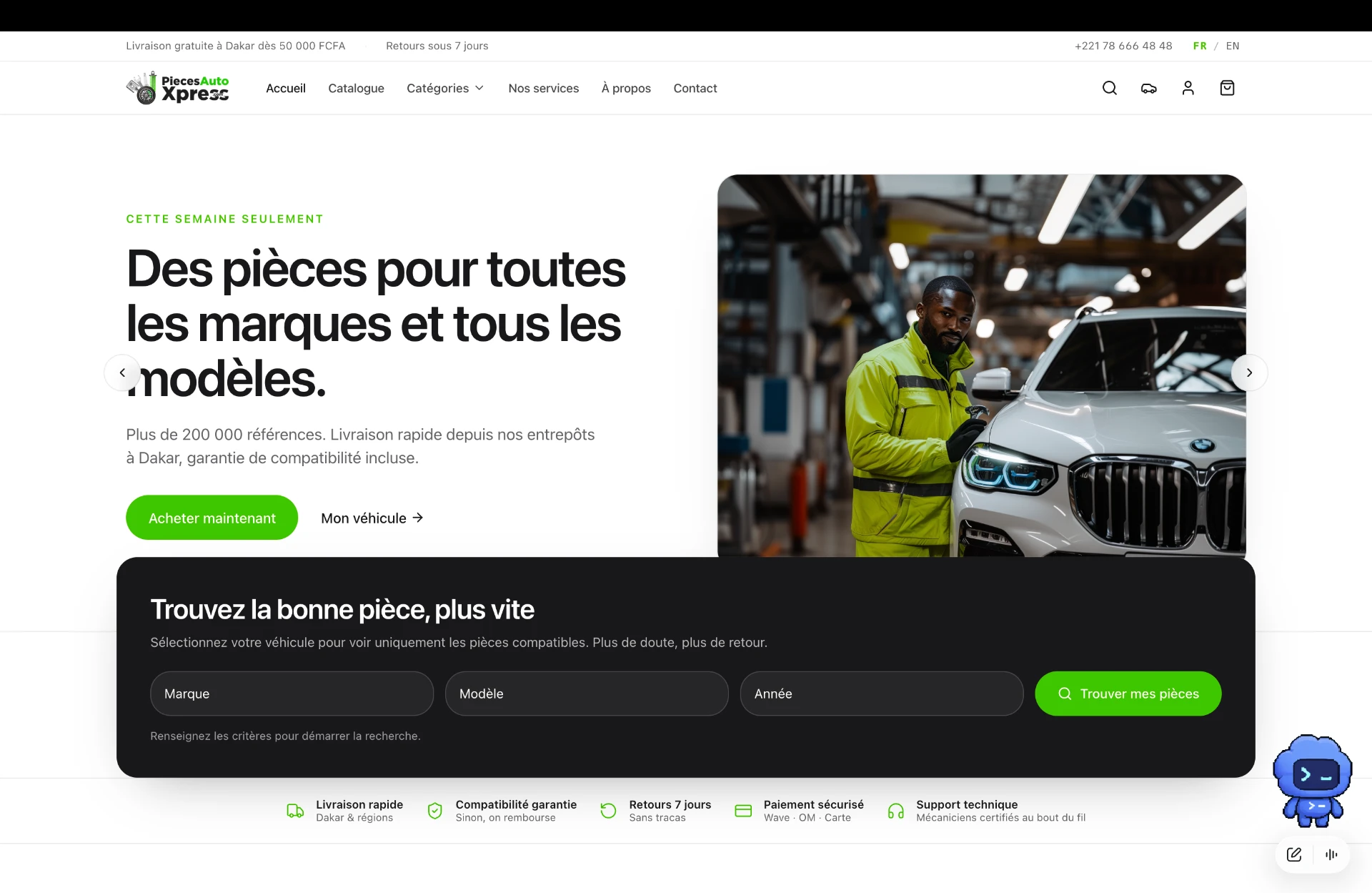 Pièces Auto Xpress - E-commerce