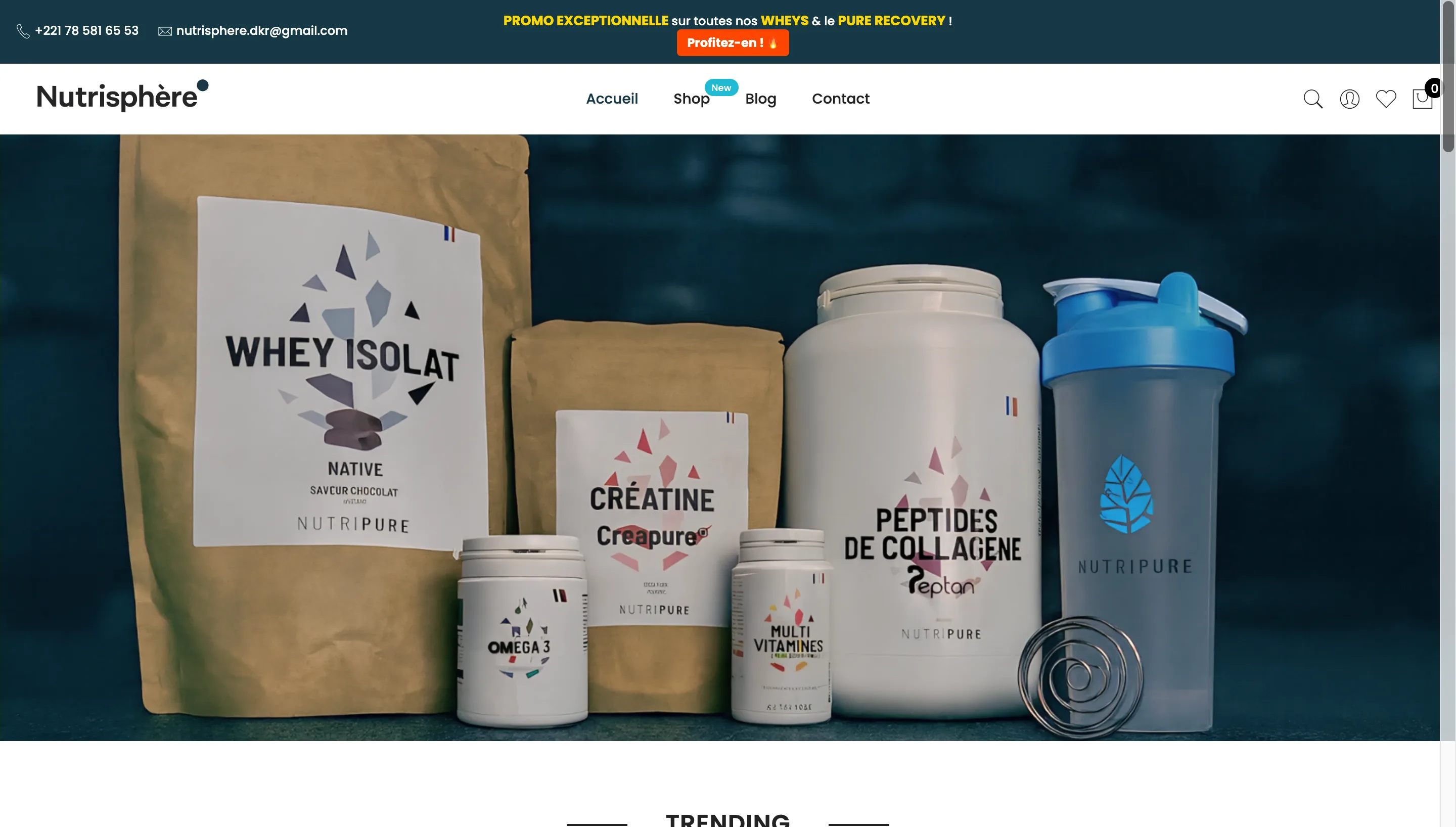Nutrisphere Dakar - E-commerce